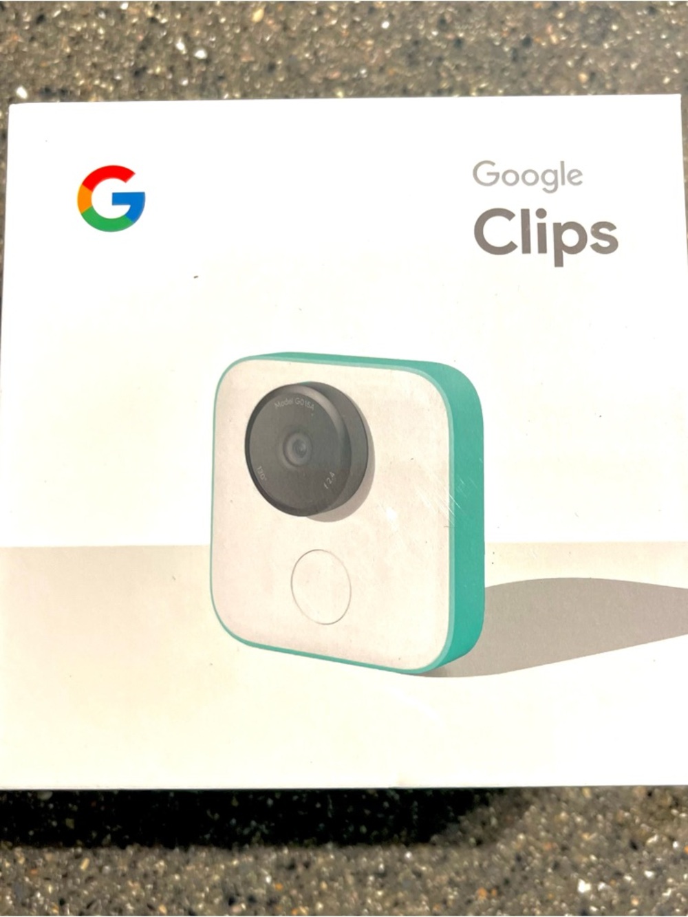 Google Clips Mini Camera — White with Teal Trim
